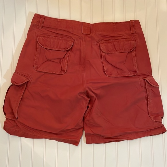 LL Bean Red Cargo Shorts 40 Mens - Picture 6 of 6